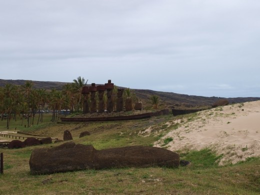 Anakena Beach - 'Ahu Nau Nau'