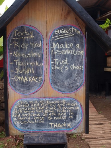 Hanga Roa - 'Kotaro' Japanese restaurants wonderful sign