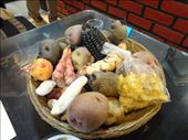 Arequipa - Hatunpa restaurant - different varieties of potato used: by dannygoesdiving, Views[499]