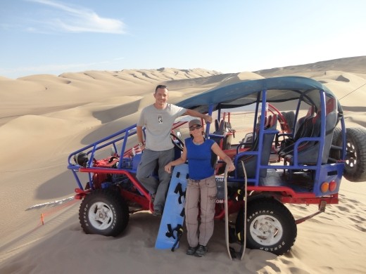 Nazca - sand boarding