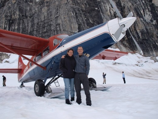 Flying with Talkeetna Air Taxi - Glacial landing