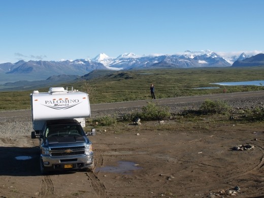 Denali Highway - view from our camper when we awoke