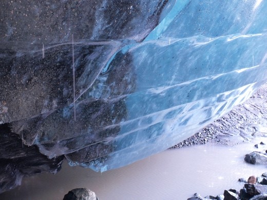 Ice Caving under Root Glacier