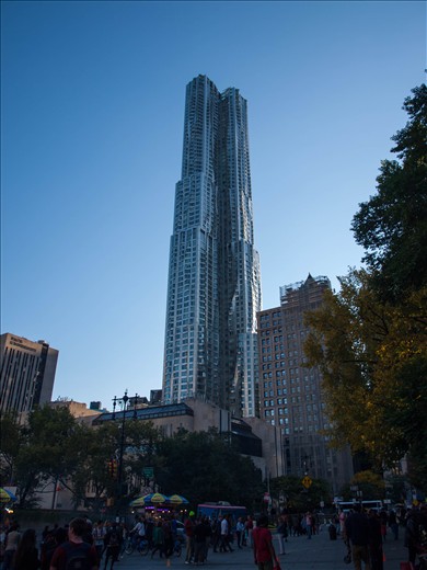 Beekman Tower (8 spruce street). Tallest all resident building in Western hemisphere