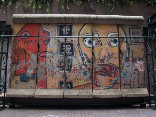 A 5 piece section of the Berlin Wall