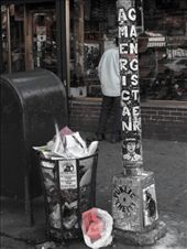 The lamp pole mosaic trail in East Village between Broadway and 8th: by dannygoesdiving, Views[520]