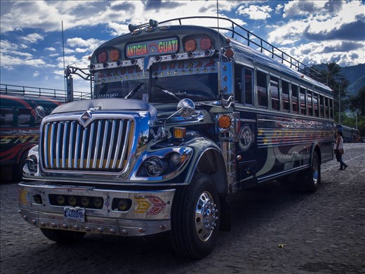 Antigua - chicken buses