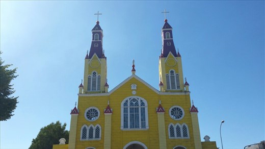 Church on chiloe; this is the biggest one on the island.