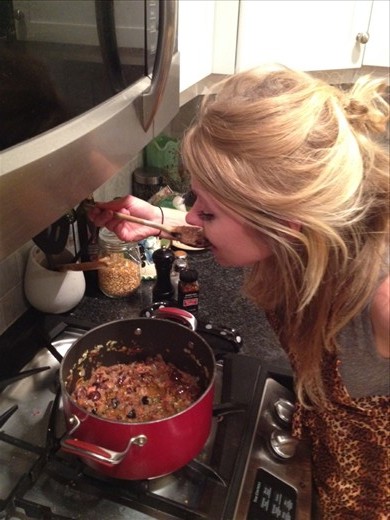 Gotta taste the sauce!