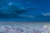 The great beyond: after sunset, the White Stupa Cliffs take on an ethereal light. The cliffs have been eroded over 10 million years, with each band of colour telling a story of pre history.: by davidburstein, Views[398]
