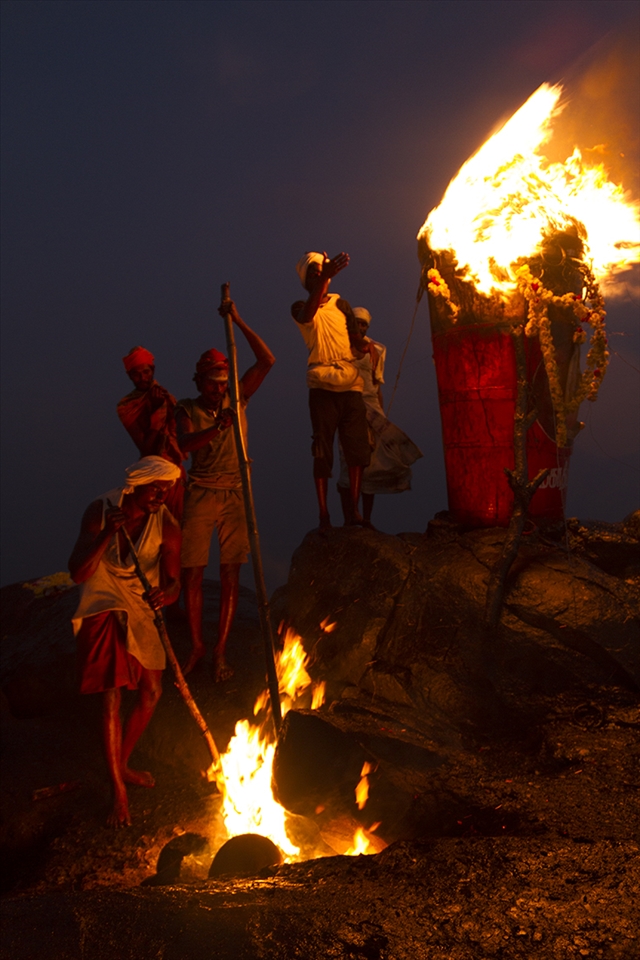 This fire will be kept alive for the whole night and the next eleven