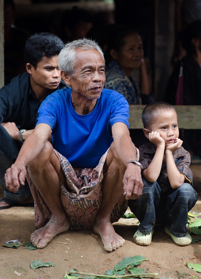 The tradition and concept of death is passed on to the next generation.