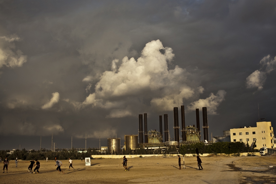 Gaza’s only power station, due to lack of fuel there are rolling blackouts