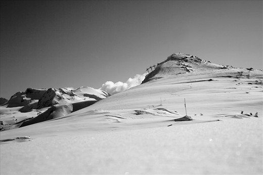 Lonely mountain, finding your own free spot is a rarity in whistler