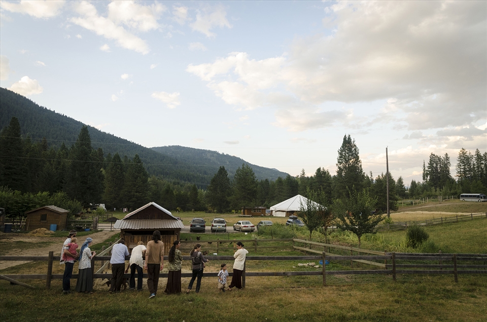 A small group of a large peaceful family, The Twelve Tribes, in Nelson, BC. 
