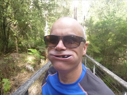 Mark filling his face with dates