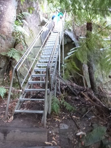 The start of the ascent