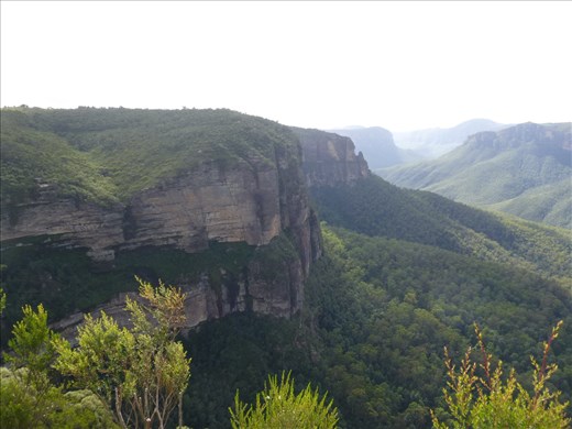 Pulpit rock from the start of walk (the stack of rock in the distance)