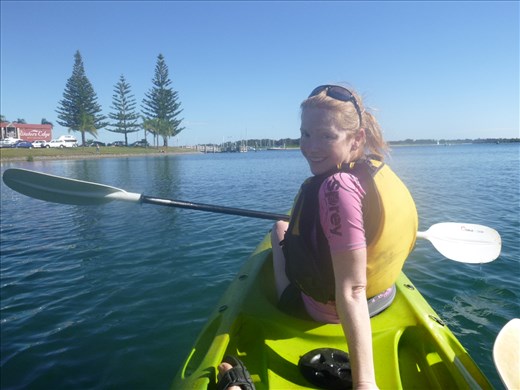 me kayaking