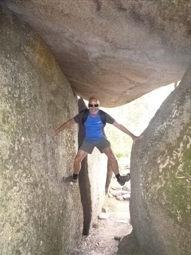 Giant rocks on way up Bald Rock