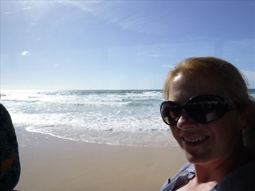 view from the 4WD bus on Fraser island