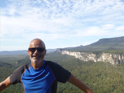 worth the climb for the stunning views (of Mark and the landscape!)