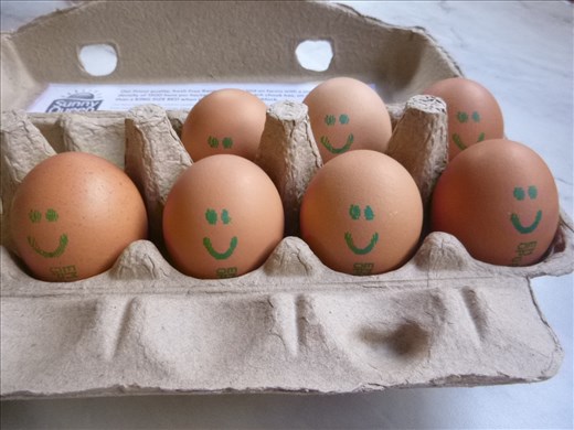 ahh, cute eggs with faces for breakfast