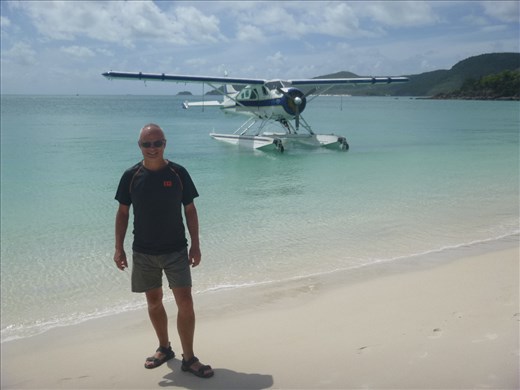 Cool plane arrived on the island