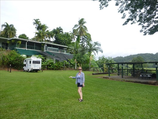 Great camp next to croc infested waters!