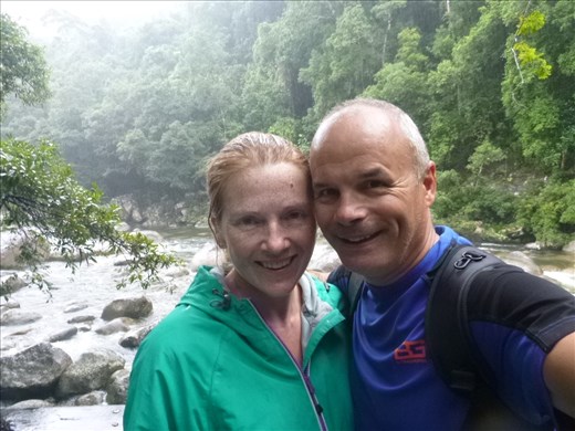 Very wet at Mossman Gorge