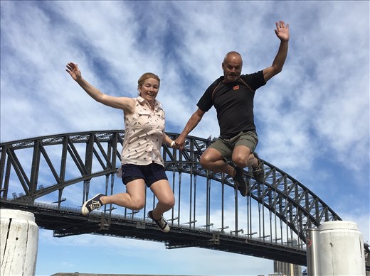 jumping over the bridge???