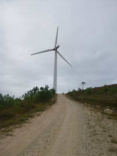 Mark near the top of the long hill