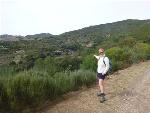 An abandoned mountain hamlet on our walk