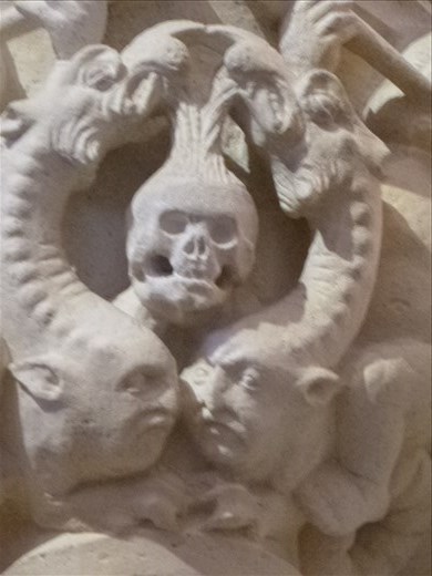 strange carvings Burgos cathedral