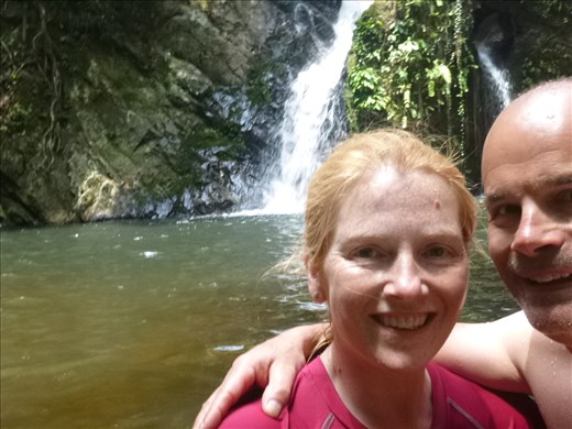 me and a bit of mark at the waterfalls 