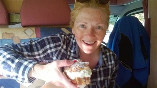 delish cake from bakery in Simrishamn