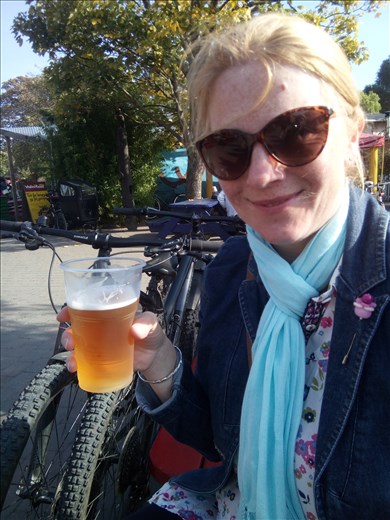 first beer of the day at Christiana