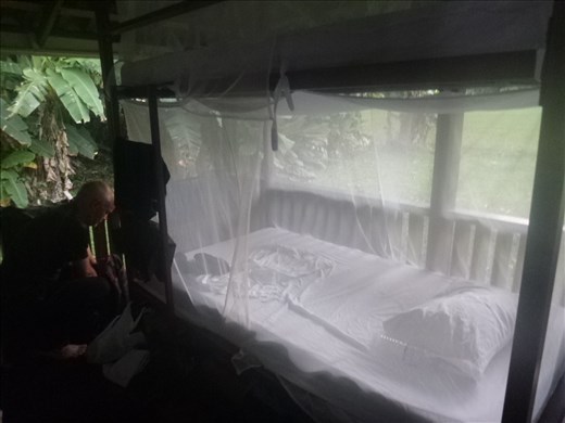 our bed at the rangers station Corcavado