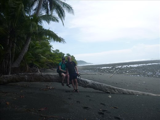 Having a rest on beach at Corcavado