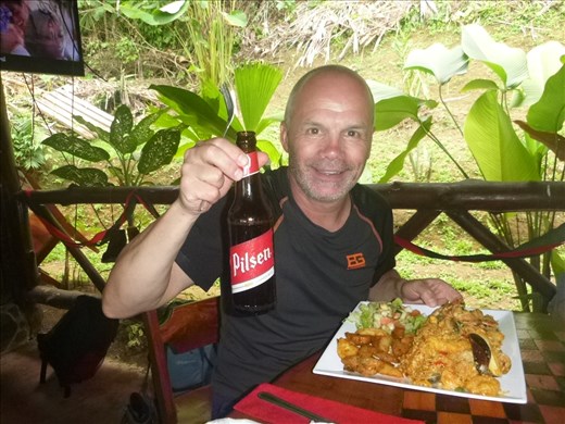 fish, beans and rice