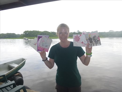 birthday girl on the veranda