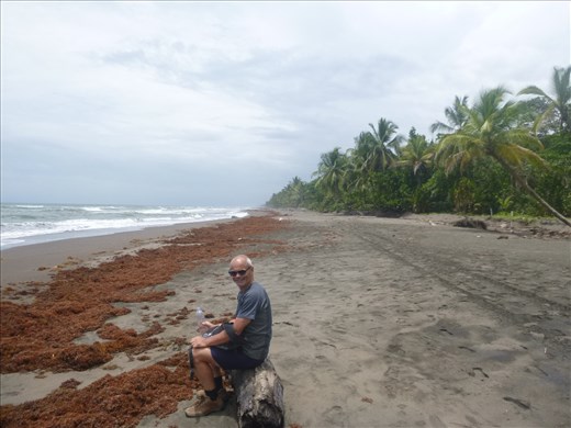 Having a rest on the beach