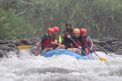 Enjoying rafting, me and mark at front