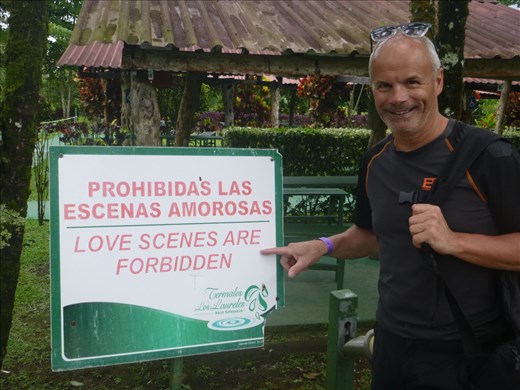 funny sign at the hot springs