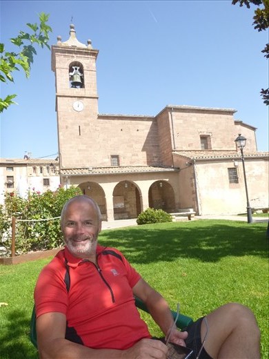 Coffee stop on bike ride