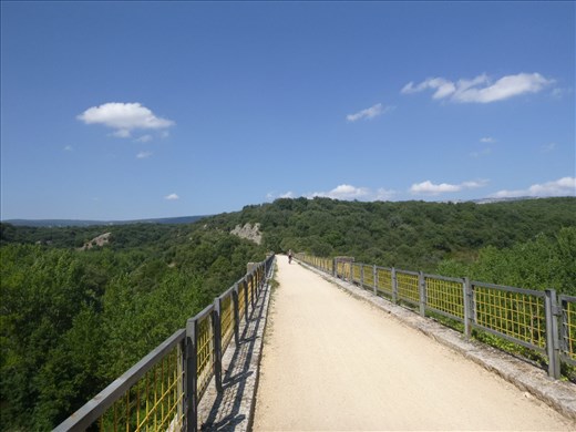 Cycling over viaduct