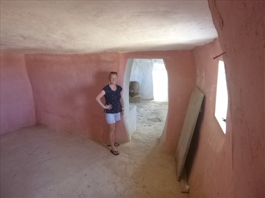 Inside one of the cave houses