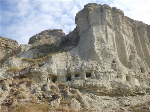 entrances to the cave houses