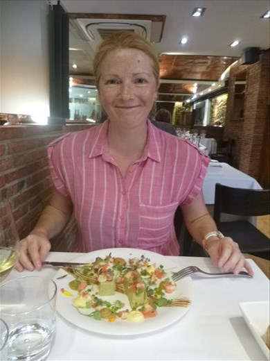 Starter heaven, prawn flan