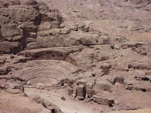 View of Petra from hill